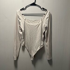 lululemon athletica Cream Long Sleeve Bodysuit